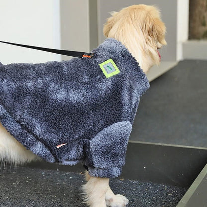 Lambswool Coat Jacket for Large Dogs – Thick Warm Clothing