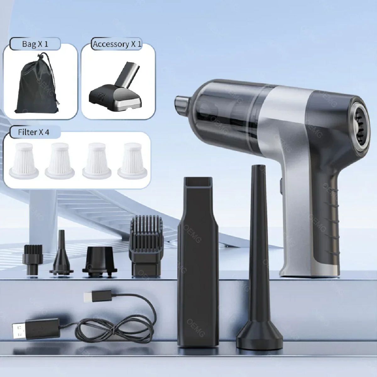 Cordless Car Vacuum Cleaner with Strong Suction