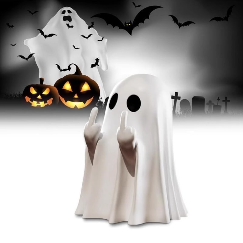 Whimsical Ghost Decor Figurines for Spooky Season Charm