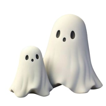 Whimsical Ghost Decor Figurines for Spooky Season Charm