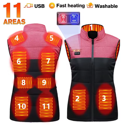 Adjustable Heat Electric Heated Vest