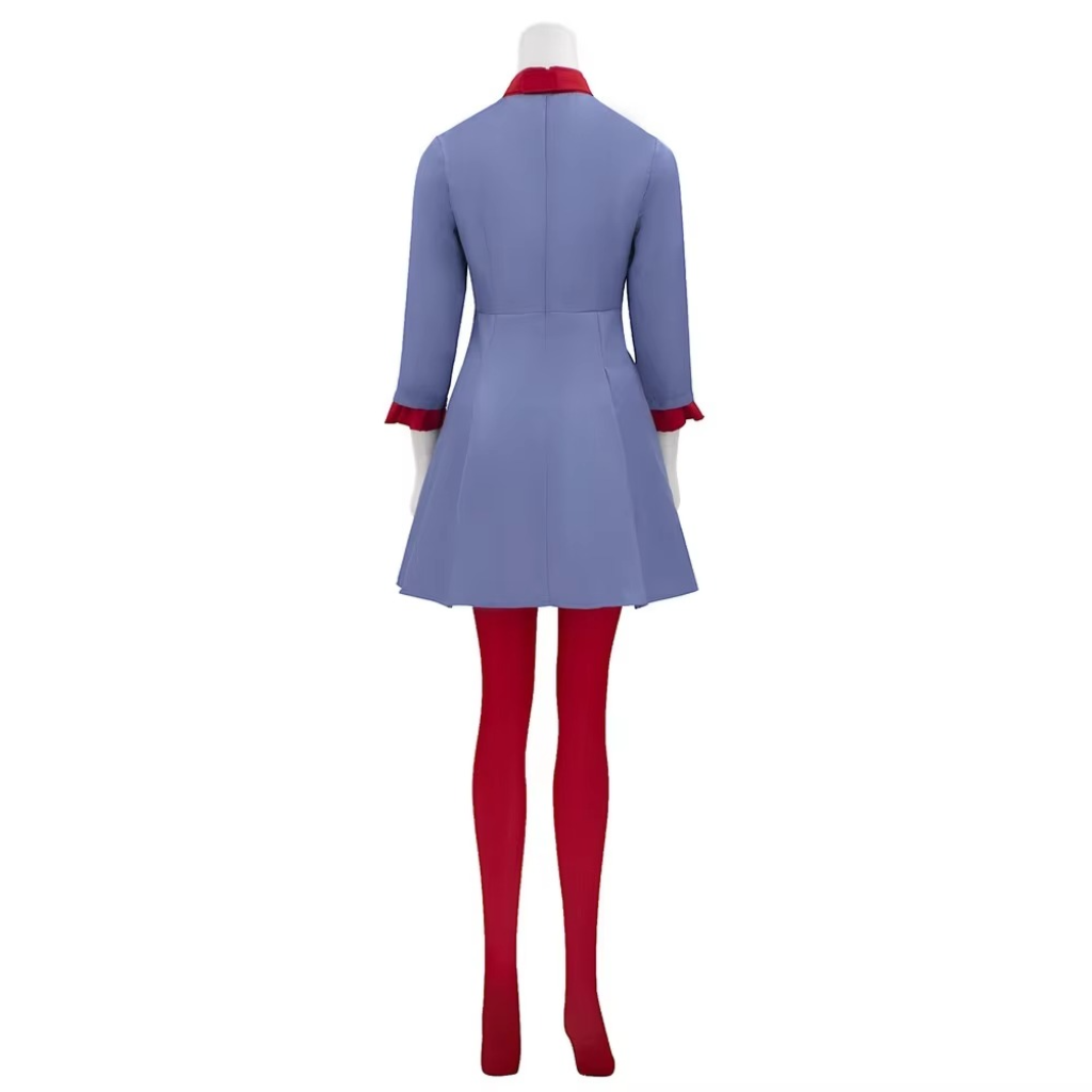 Anime-Inspired Costume Set for Halloween with Bow Tie