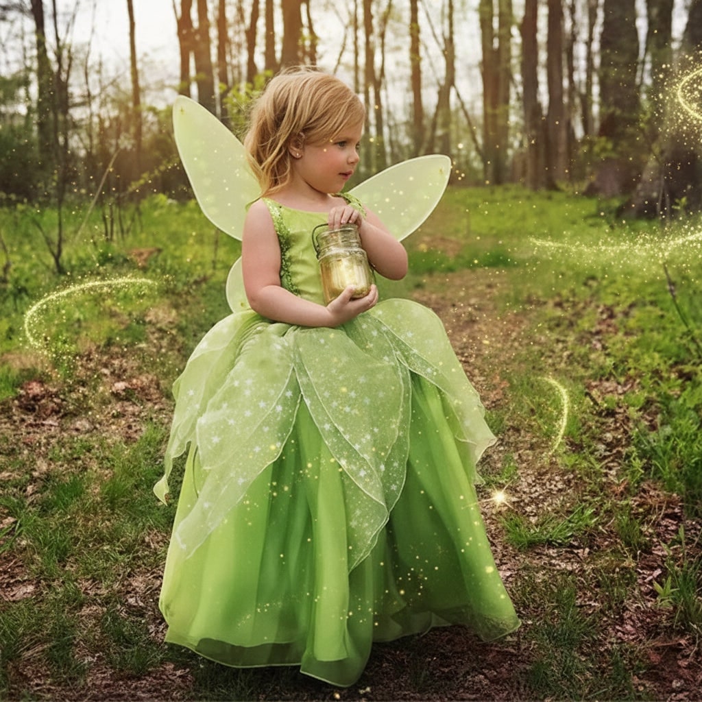 Enchanting Fairy Dress Set for Girls with Wings and Accessories