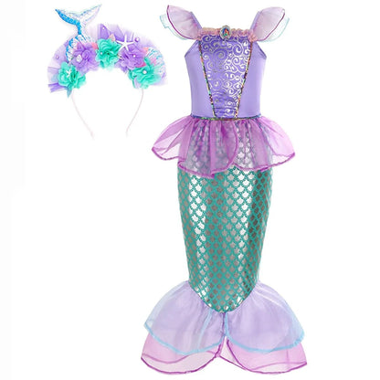 Enchanting Mermaid Dress-Up Set for Girls with Accessories