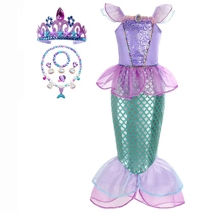 Enchanting Mermaid Dress-Up Set for Girls with Accessories