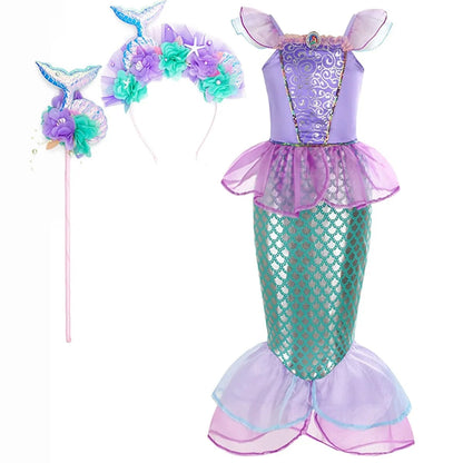 Enchanting Mermaid Dress-Up Set for Girls with Accessories