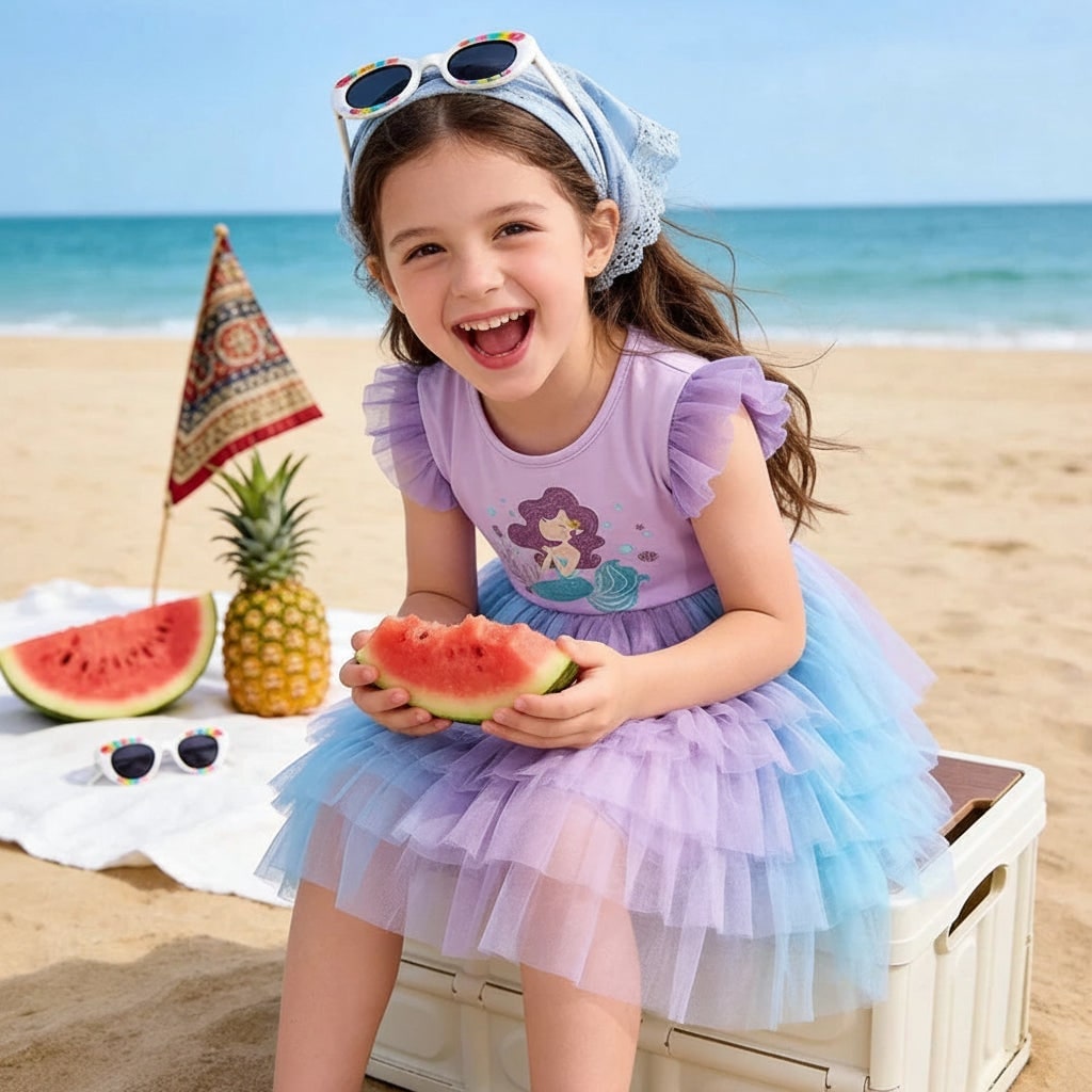 Enchanting Mermaid Tutu Dress for Girls - Perfect for Parties