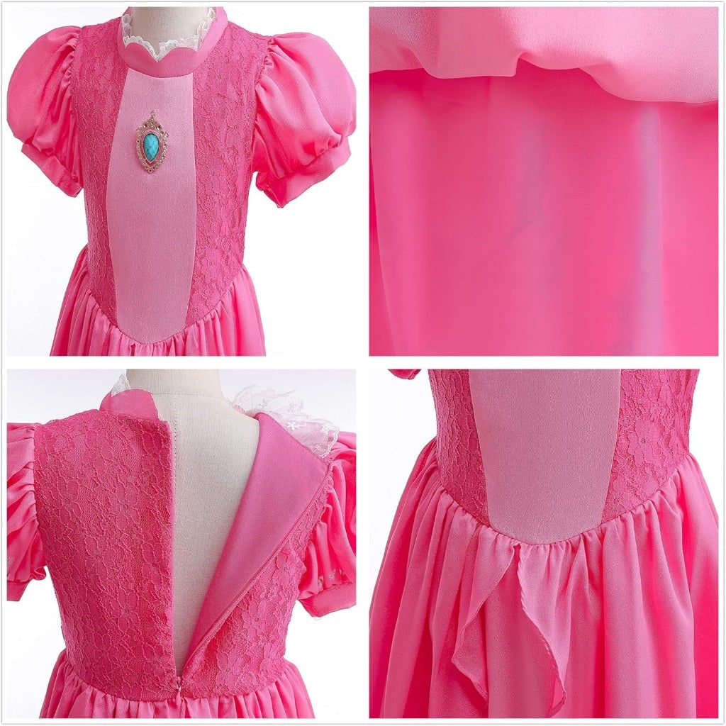 Enchanted Fairy Princess Costume Set with Crown, Gloves, and Wand