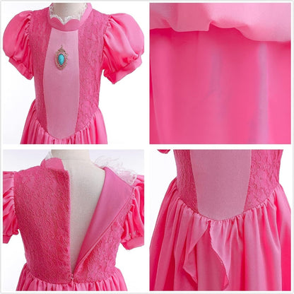 Enchanted Fairy Princess Costume Set with Crown, Gloves, and Wand