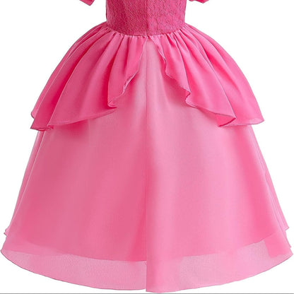 Enchanted Fairy Princess Costume Set with Crown, Gloves, and Wand