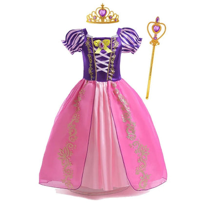 Enchanting Princess Dress-Up Ensemble for Girls