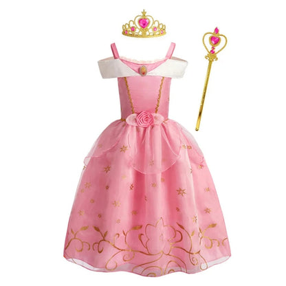 Enchanting Princess Dress-Up Ensemble for Girls