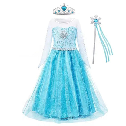 Enchanting Princess Dress-Up Ensemble for Girls