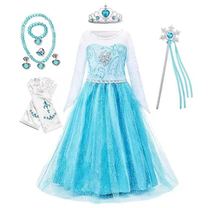 Enchanting Princess Dress-Up Ensemble for Girls