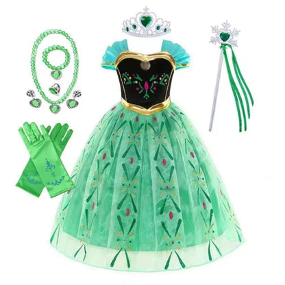 Enchanting Princess Dress-Up Ensemble for Girls