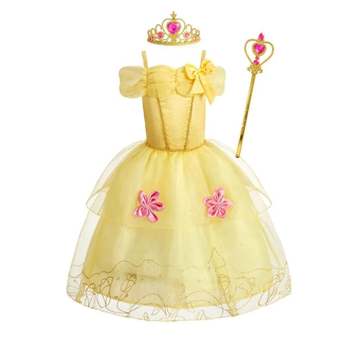 Enchanting Princess Dress-Up Ensemble for Girls