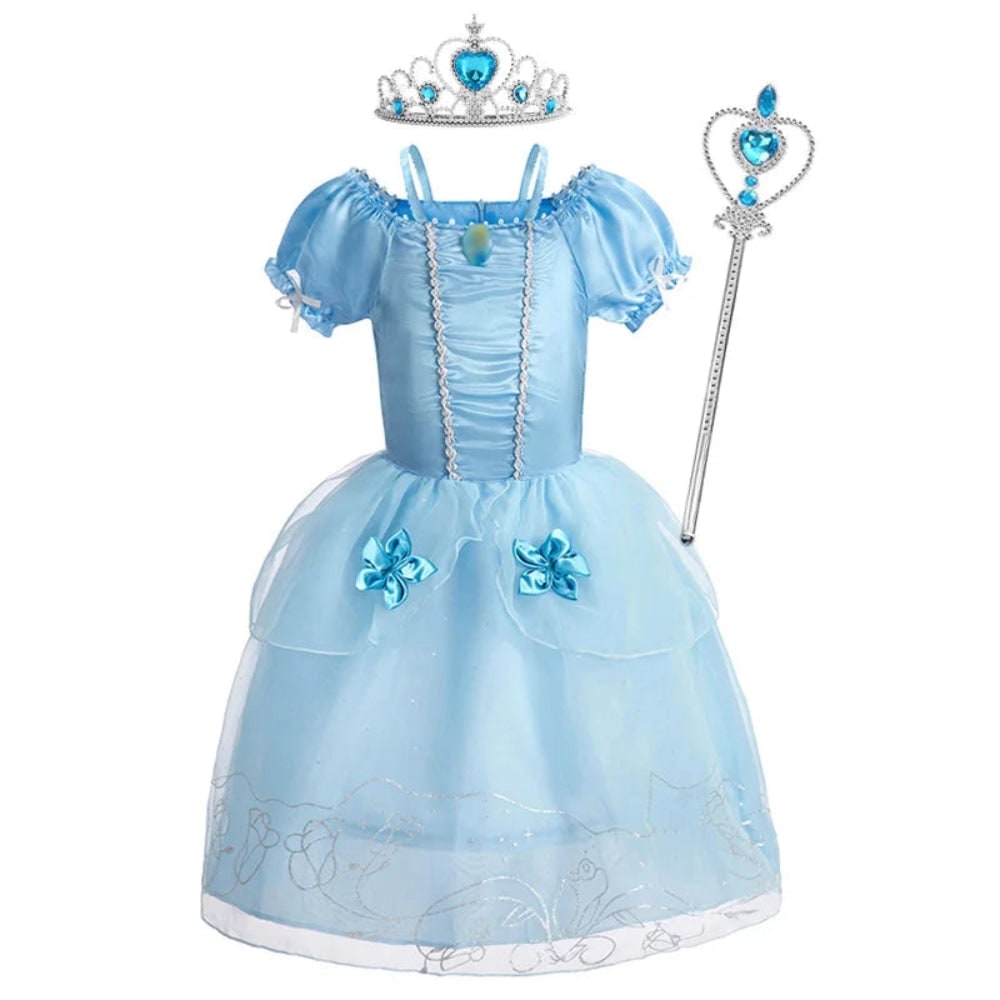 Enchanting Princess Dress-Up Ensemble for Girls