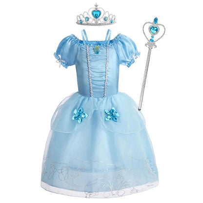 Enchanting Princess Dress-Up Ensemble for Girls
