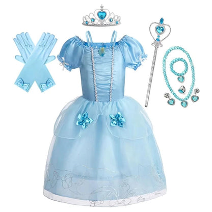 Enchanting Princess Dress-Up Ensemble for Girls