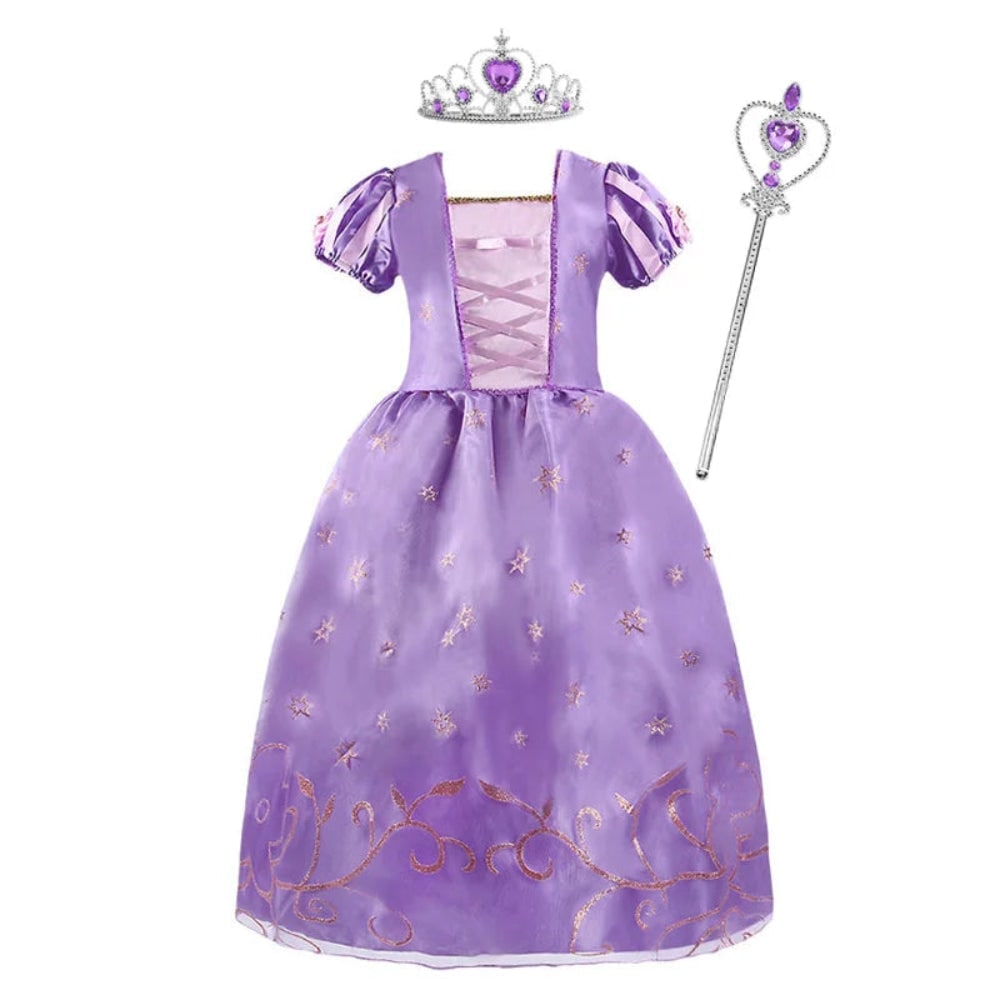 Enchanting Princess Dress-Up Ensemble for Girls