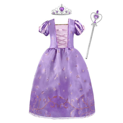 Enchanting Princess Dress-Up Ensemble for Girls