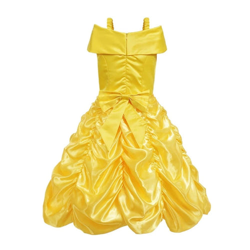 Enchanting Yellow Princess Dress Set with Tiara & Scepter