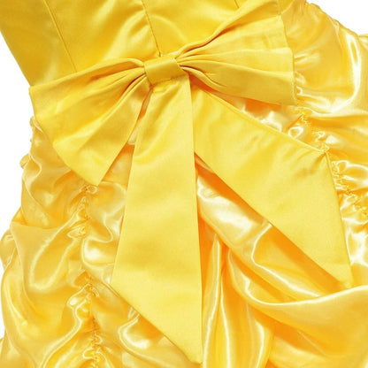 Enchanting Yellow Princess Dress Set with Tiara & Scepter