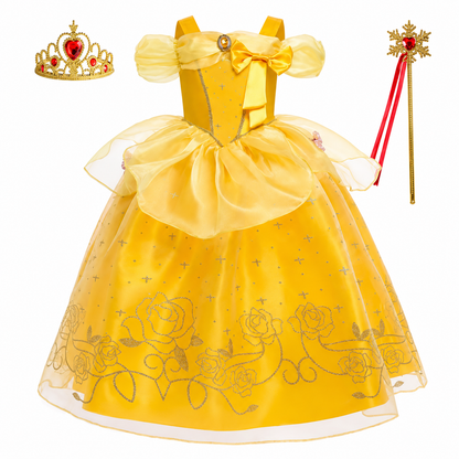 Enchanting Fairy Tale Princess Outfit with Accessories Set