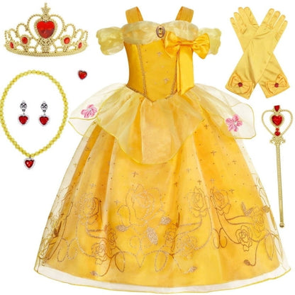 Enchanting Fairy Tale Princess Outfit with Accessories Set