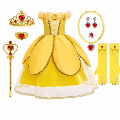 Enchanting Fairy Tale Princess Outfit with Accessories Set