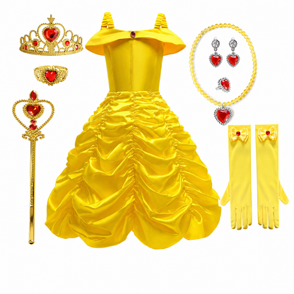 Enchanting Fairy Tale Princess Outfit with Accessories Set