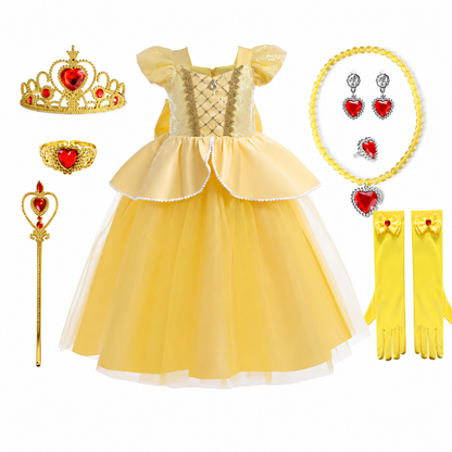 Enchanting Fairy Tale Princess Outfit with Accessories Set
