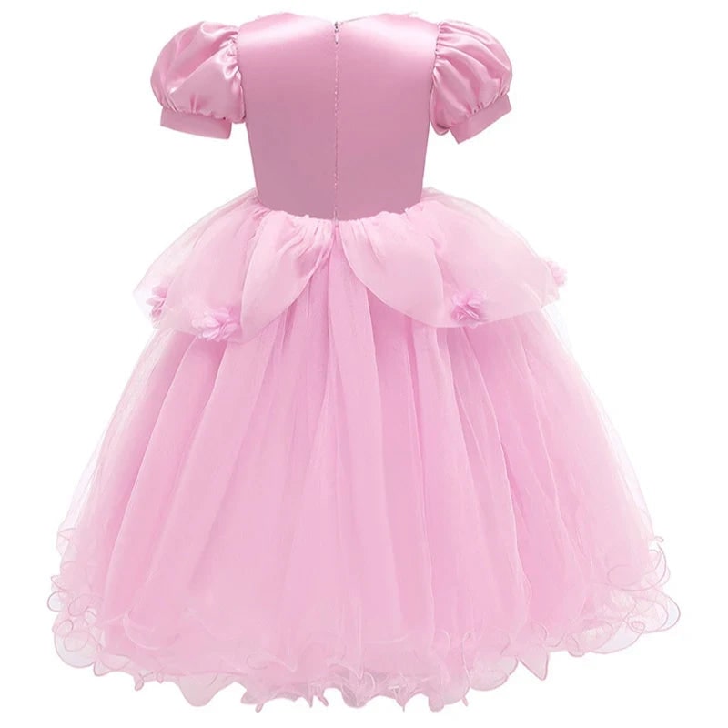 Enchanting Fairy Tale Dress for Girls with Puff Sleeves