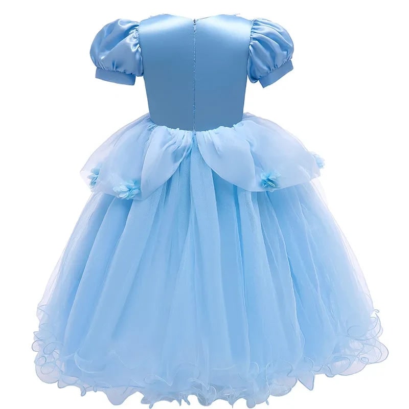 Enchanting Fairy Tale Dress for Girls with Puff Sleeves