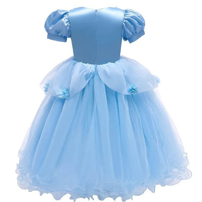Enchanting Fairy Tale Dress for Girls with Puff Sleeves