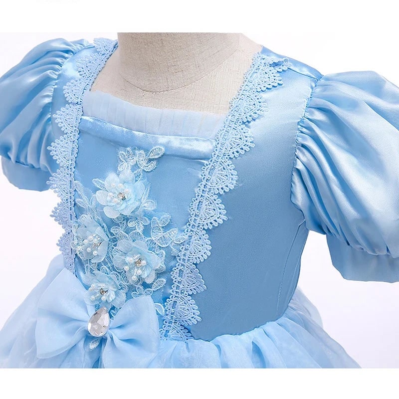 Enchanting Fairy Tale Dress for Girls with Puff Sleeves