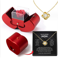 Necklace Gold Card Apple Box