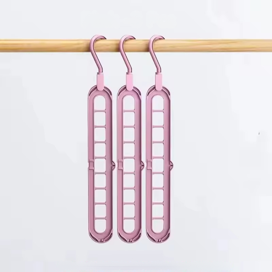 Space-Saving 360° Rotating Hangers - Set of 4