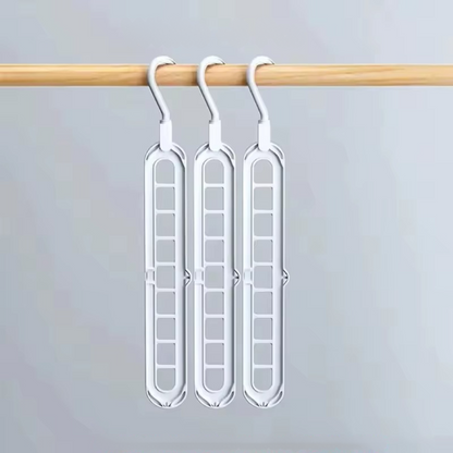 Space-Saving 360° Rotating Hangers - Set of 4