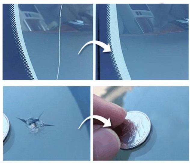 Glass Repair Kit for Cracked Surfaces