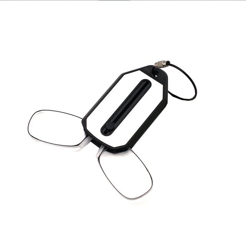 Compact Rimless Reading Glasses with Keychain Case - Lightweight, Multiple Magnifications