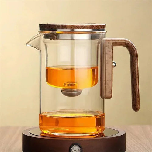 Glass Teapot with Loose Leaf Filter – Ideal for Hot and Cold Tea