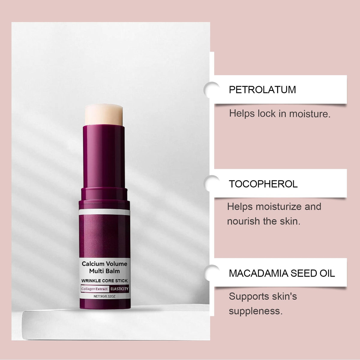 HydraShield Collagen Balm Stick for Face & Neck - 9g