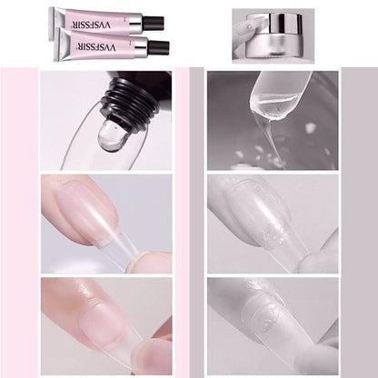 All-in-One Nail Adhesive Kit with UV Lamp and Remover