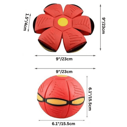 Dynamic 2-in-1 Fetch Toy: Frisbee & Ball Combo