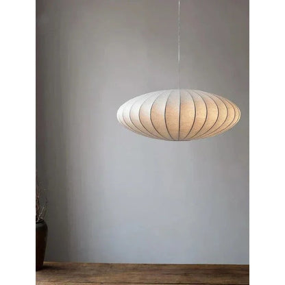 Stylish Gold Drum Pendant Light with Silk Shade for Modern Homes