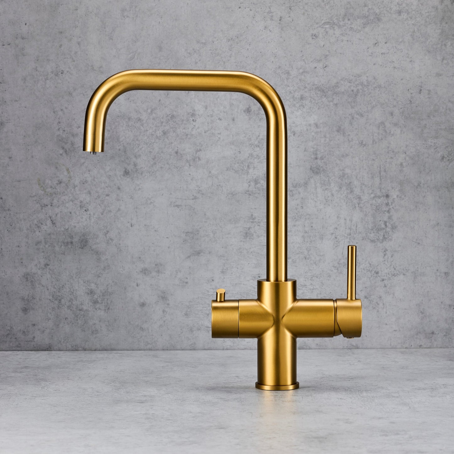 Instant Boiling Water Tap – 3-in-1 Design with Brushed Gold Color