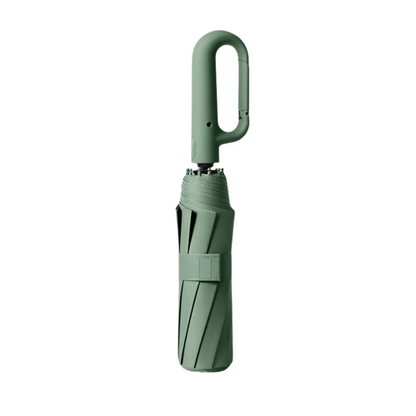 Automatic Folding Umbrella with Large Buckle Handle – Wind-Resistant & Compact