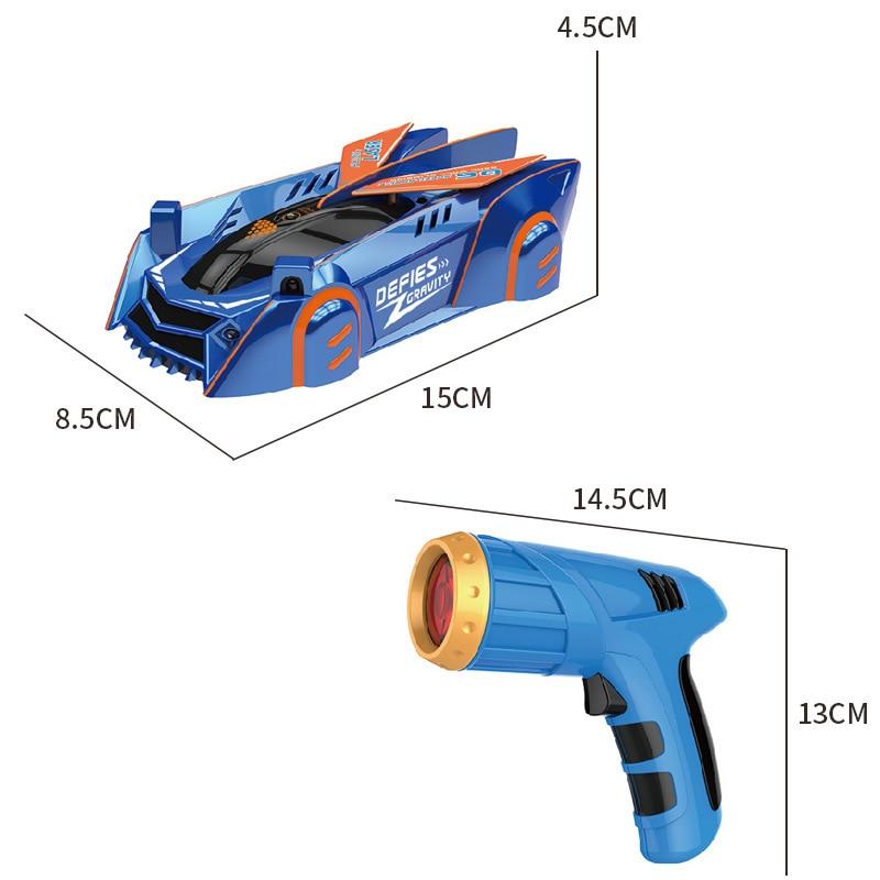 Remote-Controlled Stunt Vehicle with Laser Guidance for Wall Climbing