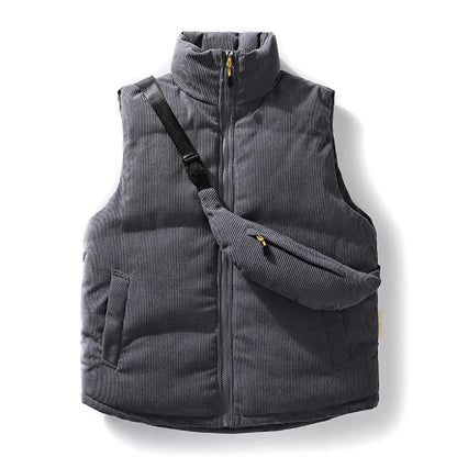 Men's Casual Sleeveless Vest Jacket - Versatile Warm Waistcoat